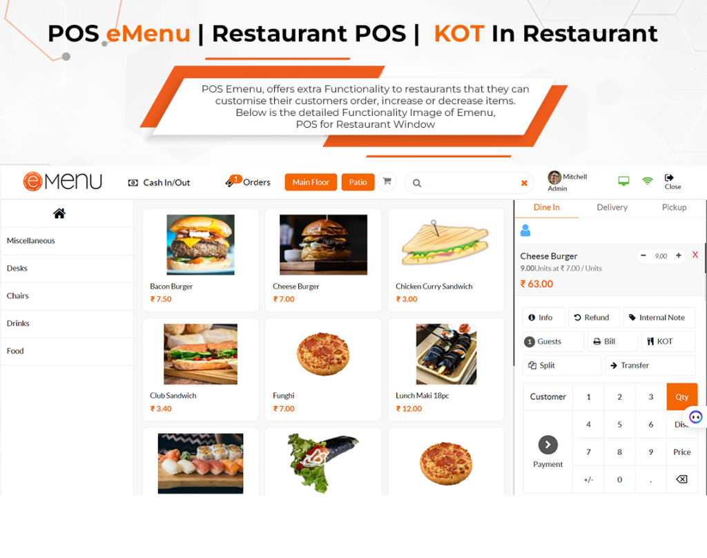 POS Emenu | Restaurant POS | KOT In Restaurant
