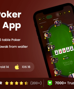 2 App Template | Online Poker Gaming App Template | Multiplayer Card Gaming App | PokerKing