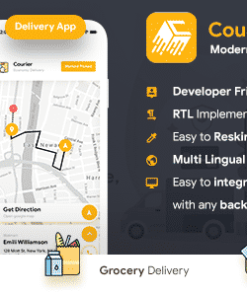 2 Apps |Courier Delivery App |Custom Courier App |User App+Delivery App |Flutter Template|Courierone