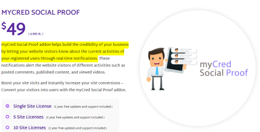 MYCRED SOCIAL PROOF