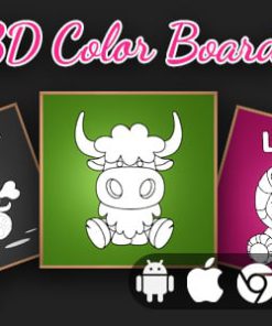 3D Coloring Board - Cross Platform Educational Game