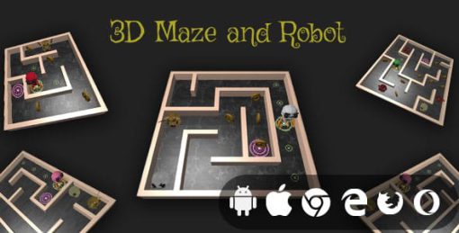 3D Maze And Robot - Cross Platform Realistic Maze Game