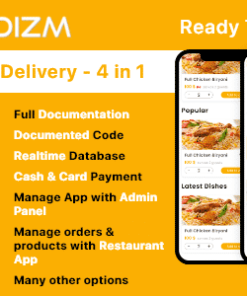 3in1 - Restaurant, Delivery boy, Customer and Admin Panel Food Ordering in Android with Firebase