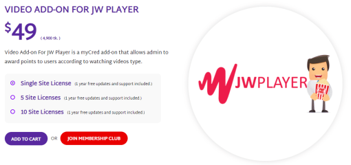 MYCRED VIDEO ADD-ON FOR JW PLAYER 1.1.1