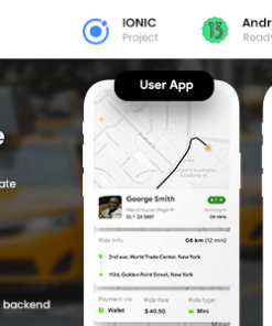 4 App Template| Taxi App | Cab Booking App | Rider App + Driver App | Cabira