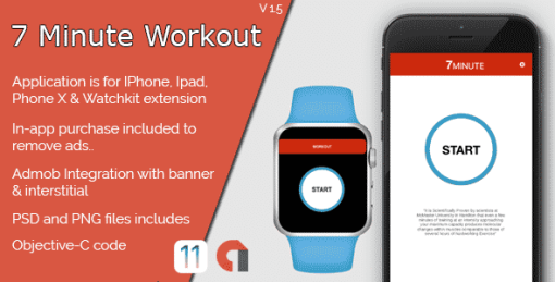 7 Minute Workout IOS Full Application + WatchKit