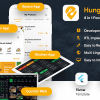 8 in 1 multi Restaurant Food Ordering App|Food Delivery App|Android+iOS App Template|Flutter Hungerz