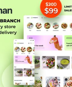 A single & multi-branch restaurant & grocery store food ordering and delivery platform