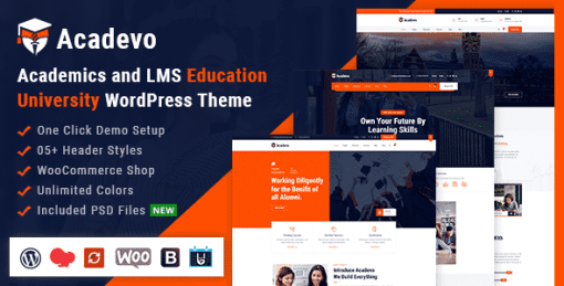 Acadevo - Academics and Education LMS WordPress Theme