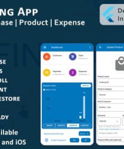 Accounting App - Business, Customers, Sales, Purchase, Payroll, GST, Flutter, Android, iOS