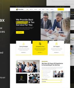 Accuntax – Accounting & Tax Consultancy Services Elementor Template Kit