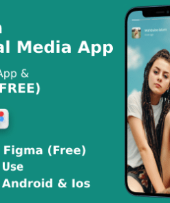 Adda ANDROID + IOS + FIGMA | UI Kit | Flutter | Social Media App | Free Figma