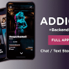 Addicted - Chat & Text Stories React Native Application like Yarn, Hooked