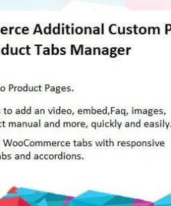 Additional Custom Product Tabs Plugin - Product Tabs Manager