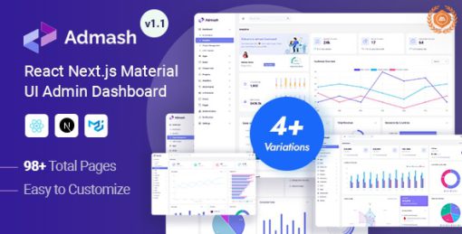 Admash - Material Design React Next Admin Dashboard Template