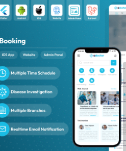 ADoctor - Hospital Doctor Booking Android and iOS App | Website | Admin Panel