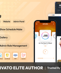 AdRadio - Live Radio Streaming Website and Apps with Admin Panel