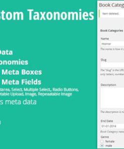 Advanced Custom Taxonomies