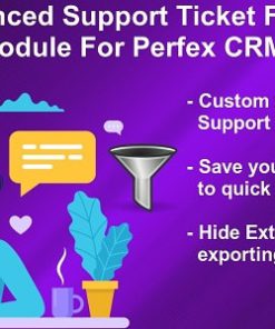 Advanced Support Tickets Filters Module for Perfex CRM