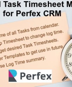 Advanced Task Timesheet Manager Module for Perfex CRM