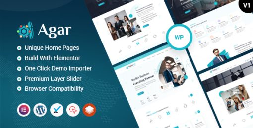 Agar - Multipurpose Business & Consulting WordPress Theme