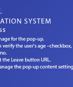 Age Verification System for WooCommerce