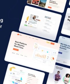 Agencico-Landing Page Templates & UI Kit XD Template