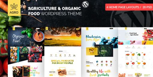 Agro - Organic Food Agriculture Farm WordPress Theme