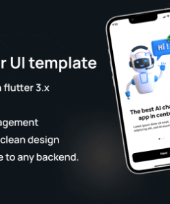 AI BotChatter UI Template: The AI Chat Expert in Flutter 3.x (Android, iOS) UI app template