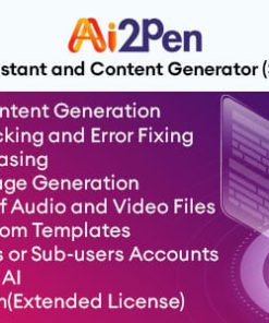 Ai2Pen – AI Writing Assistant and Content Generator (SaaS Platform)