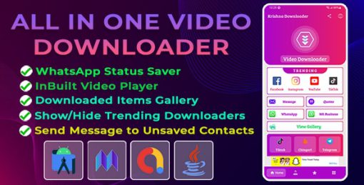 All In One Video Downloader - Facebook, TikTok, YouTube, Instagram, Snapchat, Twitter - Krishna Apps