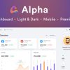 Alphaboard – Admin Dashboard & UI Kit Figma Template