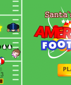 American football: Santa`s run - Construct 2, HTML5, responsive, mobile, AdSense