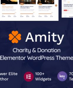 Amity - Charity & Donation Elementor WordPress Theme