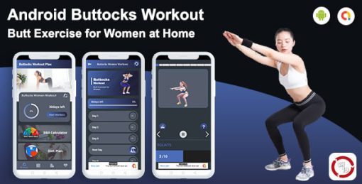 Android Buttocks Fitness & Workout at Home (30 days Workout Plan)