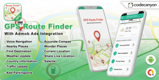 Android GPS Route Finder : Maps Navigation & Directions (Android 11 Supported)