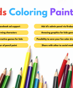 Android KIDS Coloring Paint | AdMob, Facebook ads