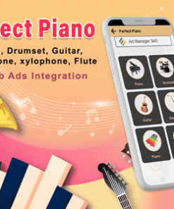 Android Piano Music App - Guitars, Saxophones, Trumpets, Flutes, and Xylophones