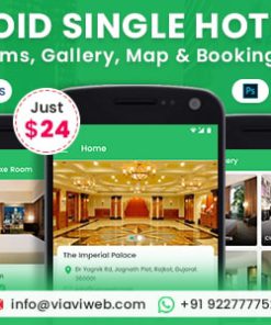 Android Single Hotel Application with Rooms, Gallery, Map & Booking System