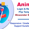 Animlog Login and Registration Template for wowonder Social PHP Script