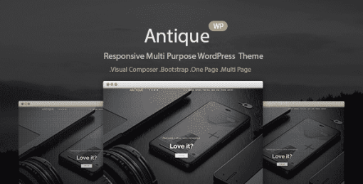 Antique - One page Theme