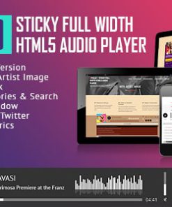 Apollo - Sticky Full Width HTML5 Audio Player - Elementor Widget Addon