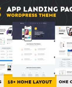 App Landing Page WordPress Theme - Novaro