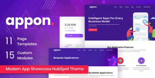 Appon - App SaaS HubSpot Theme