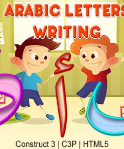 Arabic Letters Writing App (Construct 3 | C3P | HTML5) Kids Educational Game