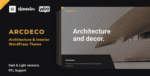 Arcdeco - Interior Design WordPress Theme