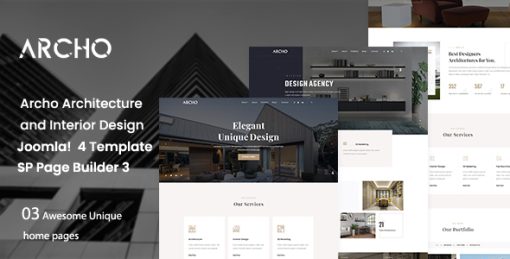 Archo - Architecture & Interior Design Joomla 4 Template