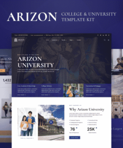 Arizon – College & University Elementor Template Kit