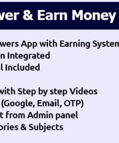 Ask & Answer to Earn Money App with Admin Panel