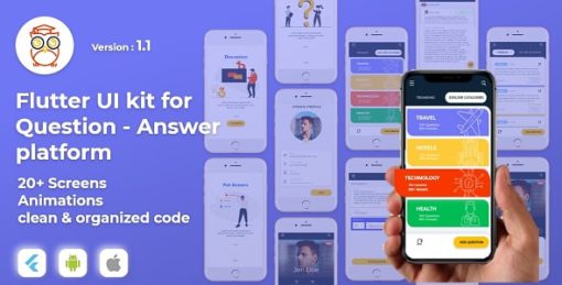 AskThrifty! Flutter UI Kit for Question and answer application